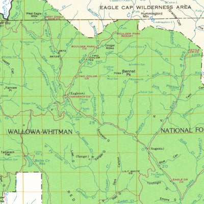 Avenza Systems Inc. Powder Drainage Basin - Oregon digital map