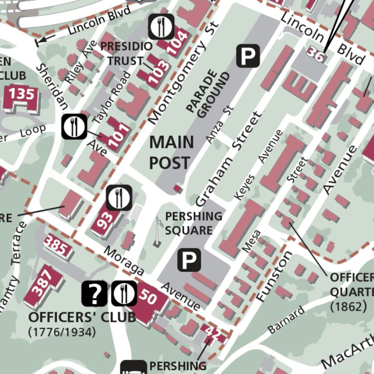 Presidigo Map Presidio - San Francisco Map by Avenza Systems Inc. | Avenza Maps