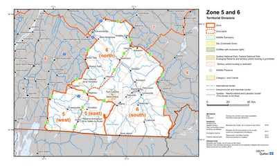 Avenza Systems Inc. Québec Zone de Chasse 5 et 6 digital map