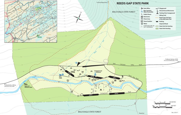 Tree Gap Maps Reeds Gap State Park Map by Avenza Systems Inc. | Avenza Maps