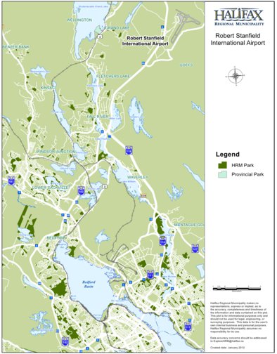 Avenza Systems Inc. Robert Stanfield International Airport, NS digital map