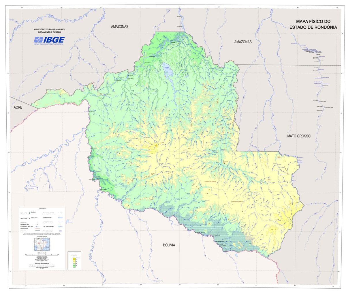 Rondônia, Brazil Map by Avenza Systems Inc. | Avenza Maps