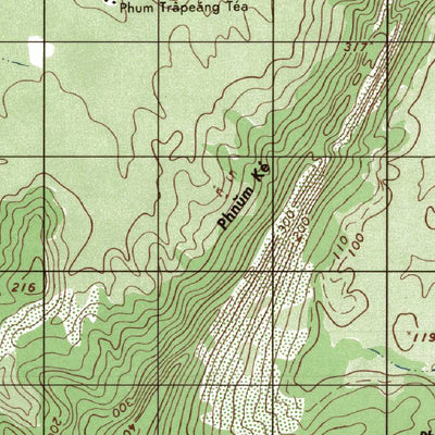Avenza Systems Inc. Rôviĕng Tbong-Cambodia-6035iv digital map