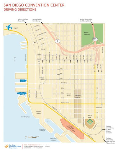 San Diego Convention Center Area Map by Avenza Systems Inc. | Avenza Maps