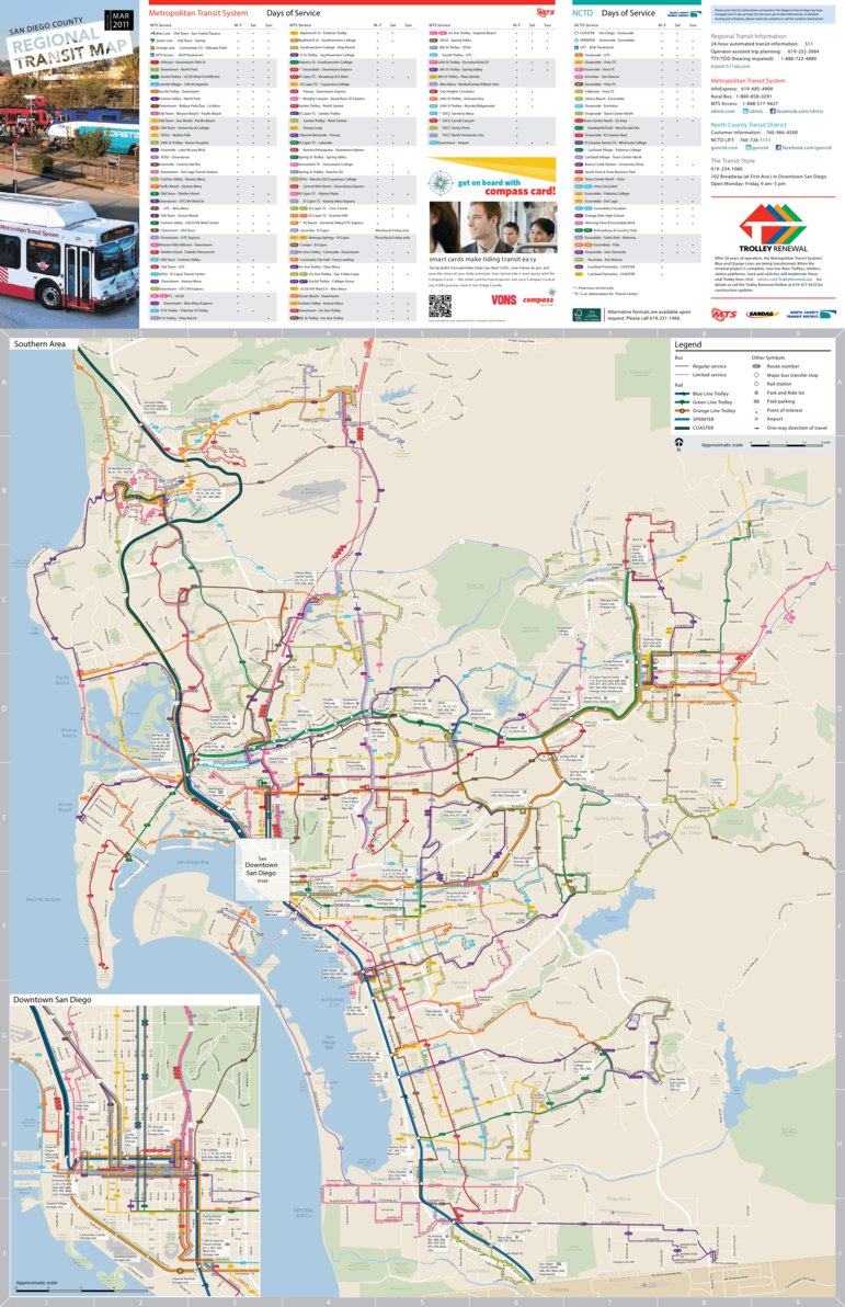 San Diego Transit Map by Avenza Systems Inc. | Avenza Maps