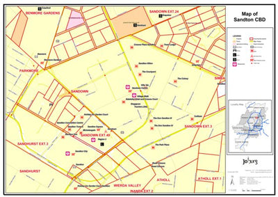 Avenza Systems Inc. Sandton, Johannesburg, South Africa digital map