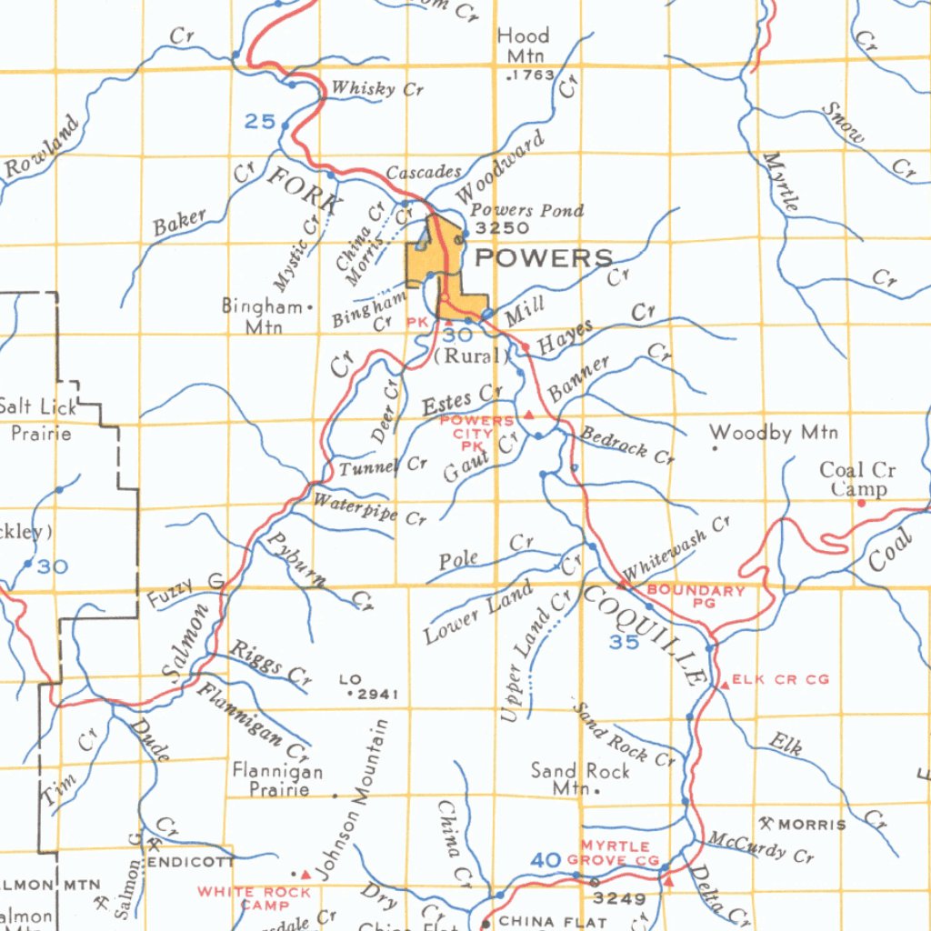 South Coast Drainage Basin - Oregon Map by Avenza Systems Inc. | Avenza ...