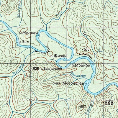 Avenza Systems Inc. Soviet Genshtab - a33-15 - Cameroon digital map