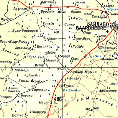 Avenza Systems Inc. Soviet Genshtab - a38-1 - Somalia digital map