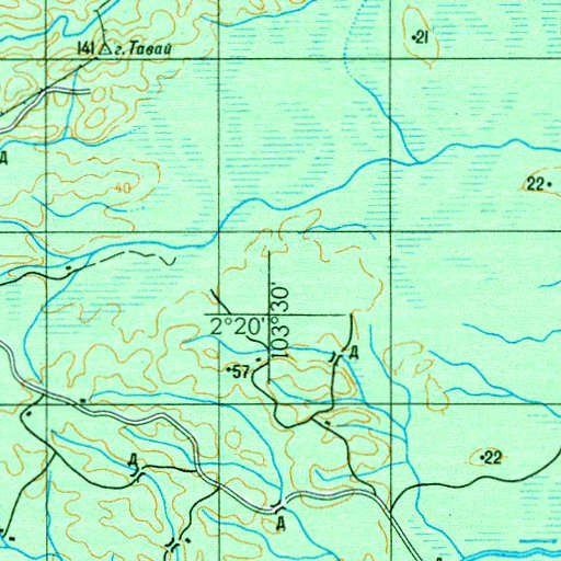 A48 Map Soviet Genshtab - a48-14 - Malaysia Map by Avenza Systems Inc. | Avenza ...