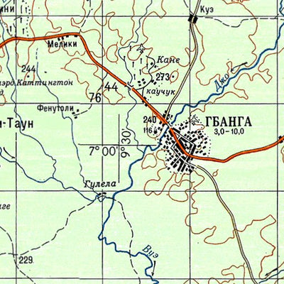 Avenza Systems Inc. Soviet Genshtab - b29-09 - Liberia digital map