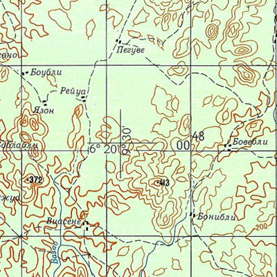 Avenza Systems Inc. Soviet Genshtab - b29-15 - Liberia digital map