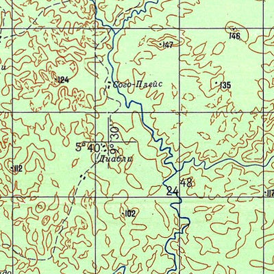 Avenza Systems Inc. Soviet Genshtab - b29-21 - Liberia digital map