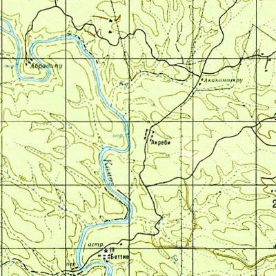 Avenza Systems Inc. Soviet Genshtab - b30-15 - Cote d'Ivoire digital map