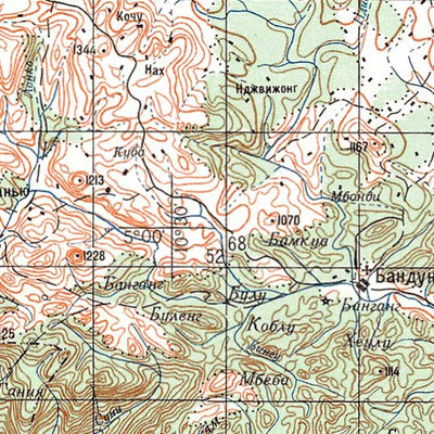 Avenza Systems Inc. Soviet Genshtab - b32-29 - Cameroon digital map