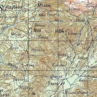 Avenza Systems Inc. Soviet Genshtab - b32-29 - Cameroon digital map