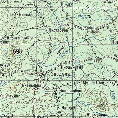 Avenza Systems Inc. Soviet Genshtab - b32-36 - Cameroon digital map
