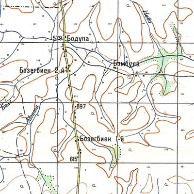 Avenza Systems Inc. Soviet Genshtab - b33-24 - Central African Republic digital map