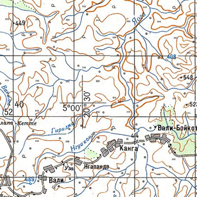 Avenza Systems Inc. Soviet Genshtab - b34-27 - Central African Republic digital map