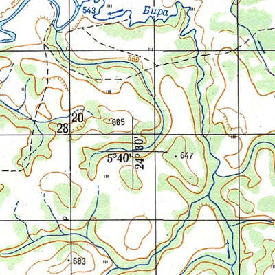 Avenza Systems Inc. Soviet Genshtab - b35-19 - Central African Republic digital map