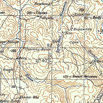 Avenza Systems Inc. Soviet Genshtab - c28-05 - Guinea-Bissau digital map