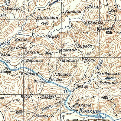 Avenza Systems Inc. Soviet Genshtab - c28-17 - Guinea digital map