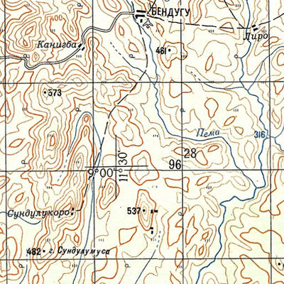 Avenza Systems Inc. Soviet Genshtab - c29-25 - Sierra Leone digital map