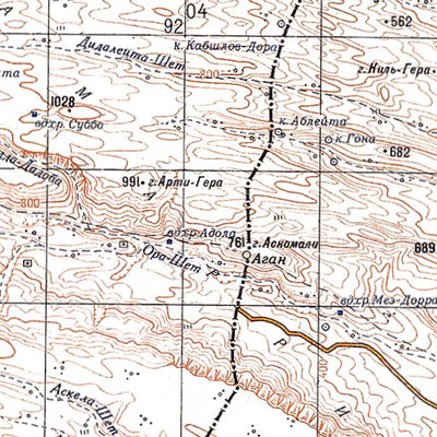 Avenza Systems Inc. Soviet Genshtab - c37-06 - Ethiopia digital map