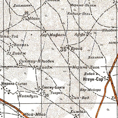 Avenza Systems Inc. Soviet Genshtab - d28-02 - Senegal digital map