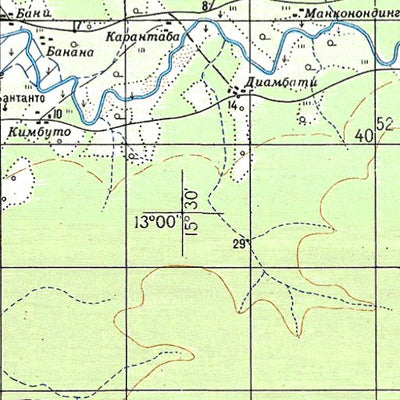 Avenza Systems Inc. Soviet Genshtab - d28-27 - Senegal digital map