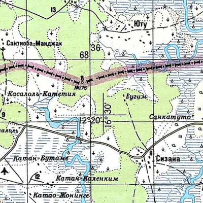 Avenza Systems Inc. Soviet Genshtab - d28-32 - Senegal digital map