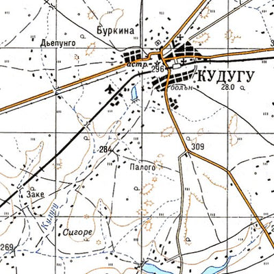 Avenza Systems Inc. Soviet Genshtab - d30-34 - Burkina Faso digital map