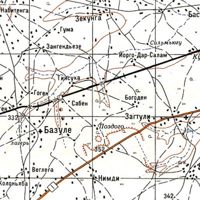 Avenza Systems Inc. Soviet Genshtab - d30-35 - Burkina Faso digital map