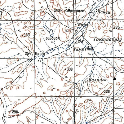 Avenza Systems Inc. Soviet Genshtab - d31-25 - Burkina Faso digital map