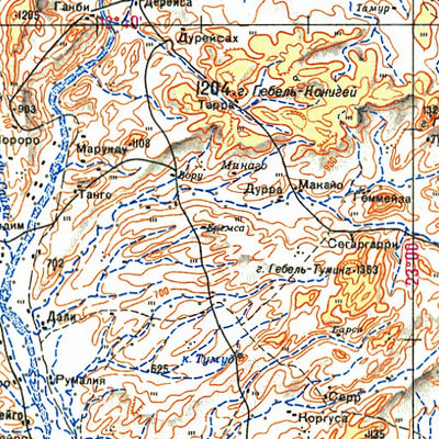 Avenza Systems Inc. Soviet Genshtab - d34-4--(1989) - Sudan digital map