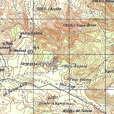 Avenza Systems Inc. Soviet Genshtab - d37-09 - Ethiopia digital map