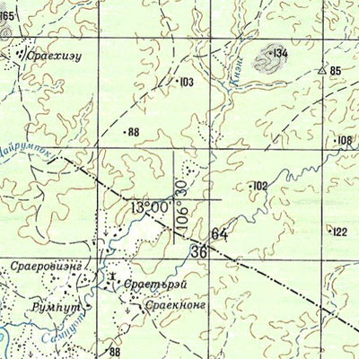 Avenza Systems Inc. Soviet Genshtab - d48-29 - Cambodia digital map