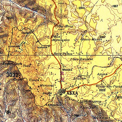 Avenza Systems Inc. Soviet Genshtab - e38-1 - Saudi Arabia digital map