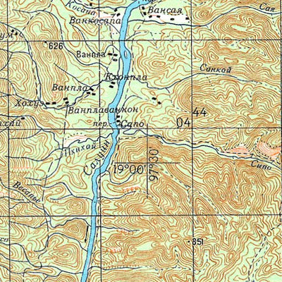 Avenza Systems Inc. Soviet Genshtab - e47-08 - Thailand digital map