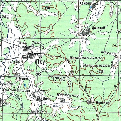 Avenza Systems Inc. Soviet Genshtab - e48-19 - Thailand digital map