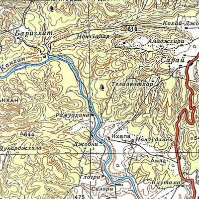 Avenza Systems Inc. Soviet Genshtab - f44-19 - India digital map