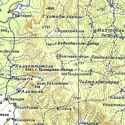 Avenza Systems Inc. Soviet Genshtab - f44-21 - India digital map
