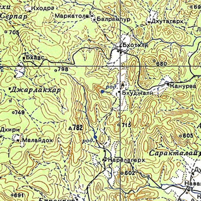 Avenza Systems Inc. Soviet Genshtab - f44-21 - India digital map