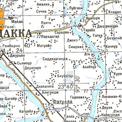Avenza Systems Inc. Soviet Genshtab - f46-01 - Bangladesh digital map