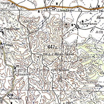 Avenza Systems Inc. Soviet Genshtab - f46-24 - Burma digital map