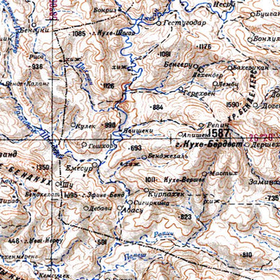 Avenza Systems Inc. Soviet Genshtab - g40-2 - Iran (Islamic Republic of) digital map