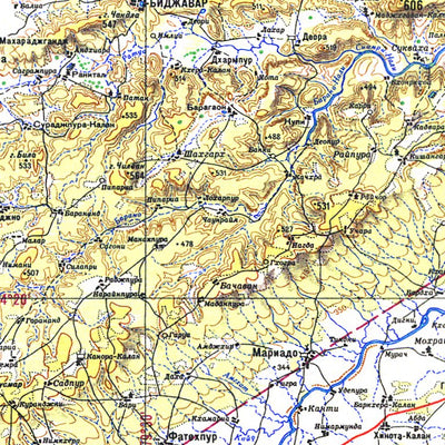 Avenza Systems Inc. Soviet Genshtab - g44-3 - India digital map