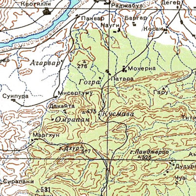 Avenza Systems Inc. Soviet Genshtab - g44-35 - India digital map
