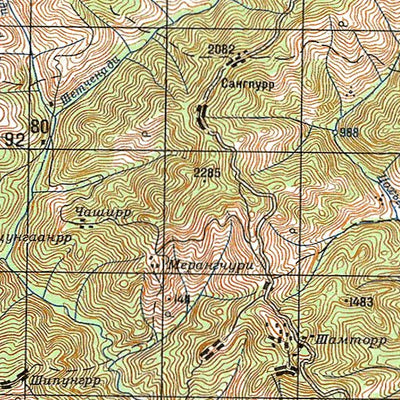 Avenza Systems Inc. Soviet Genshtab - g46-17 - India digital map