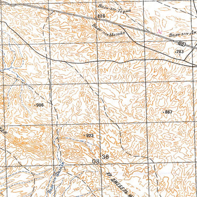 Avenza Systems Inc. Soviet Genshtab - h37-01 - Saudi Arabia digital map